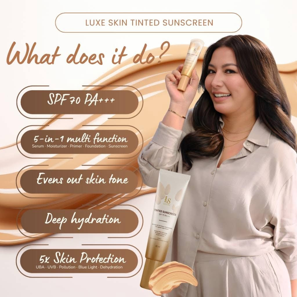 Luxe Skin Tinted Sunscreen SPF70 PA+++  45ml
