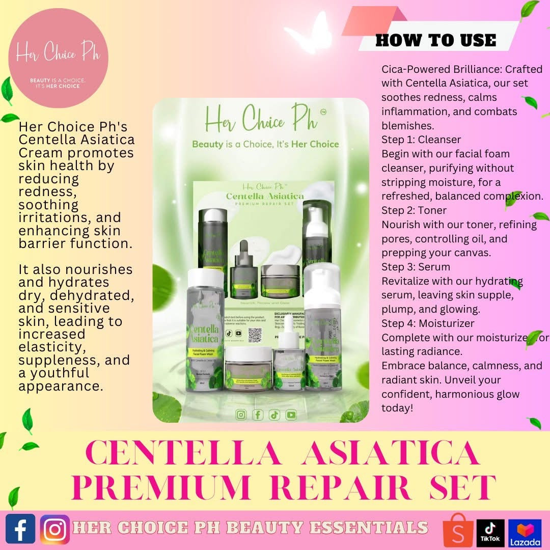 Her Choice Ph Centella Asciatica Premium Repair Set