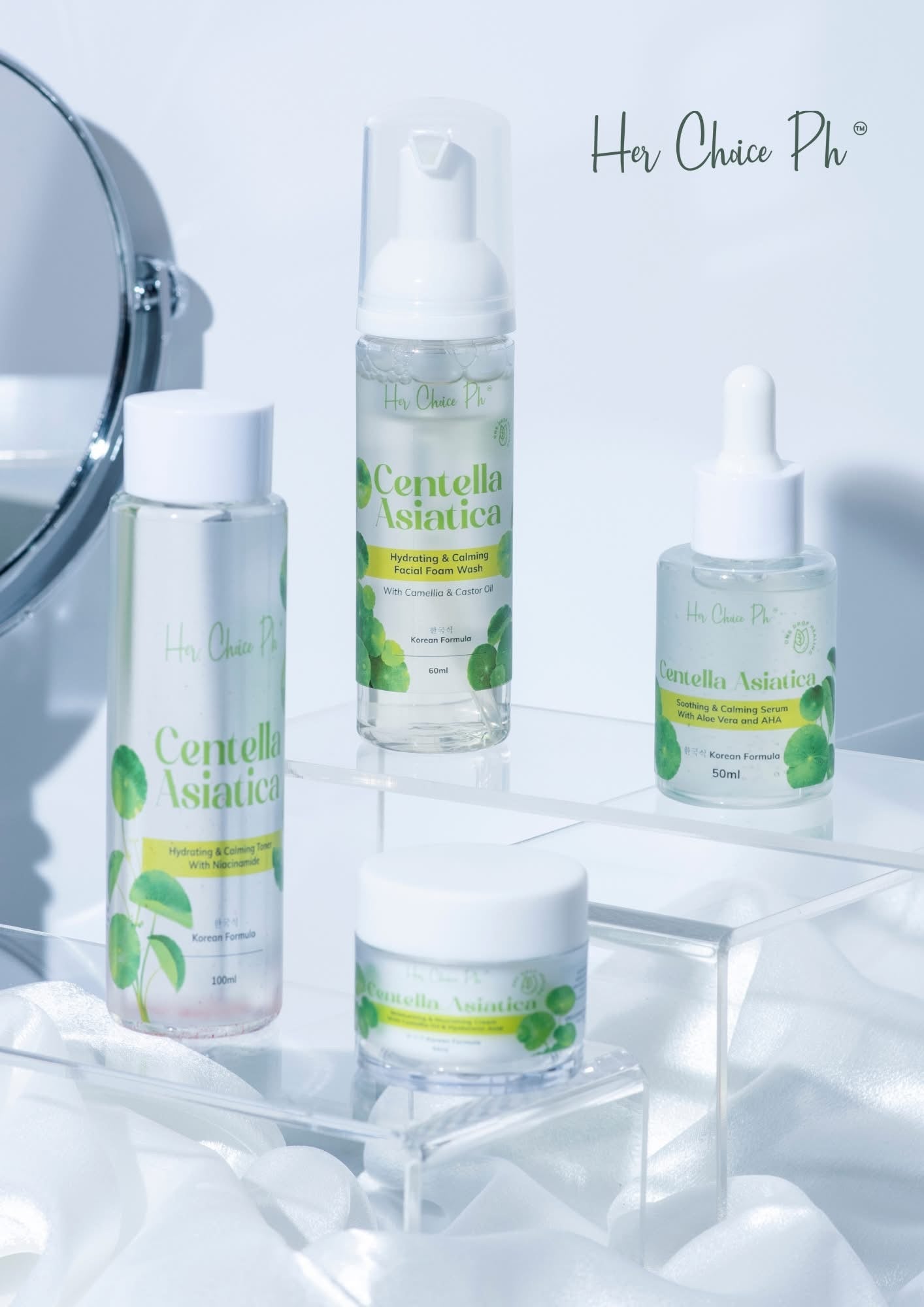 Her Choice Ph Centella Asciatica Premium Repair Set