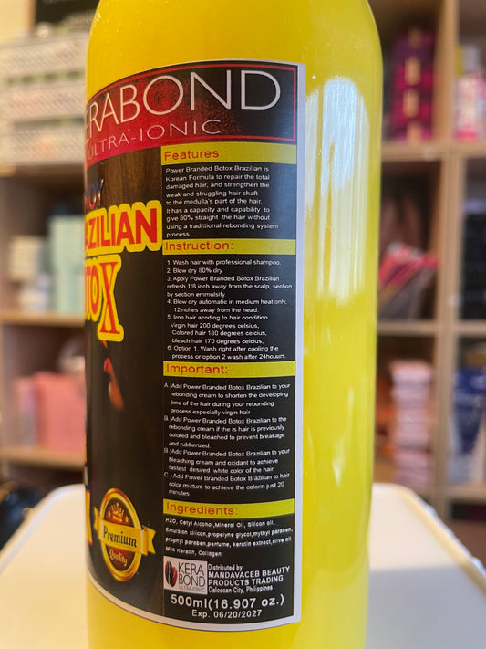Kerabond Ultra Ionic Pinoy Brazilian Botox Hair Treatment STRONG 100ml