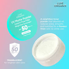 Luxe Organix UV Matte Powder SPF 50 PA++++ – Translucent