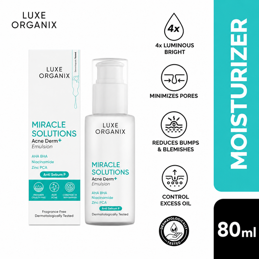 Luxe Organix Miracle Solutions Acne Derm+ Emulsion 80ml