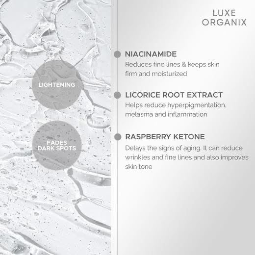 Luxe Organix Whitening Repair Ultra Light Glow Foam Cleanser 150g