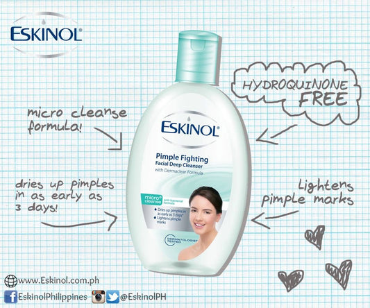 Eskinol Pimple Fighting Facial Deep Cleanser 225ml