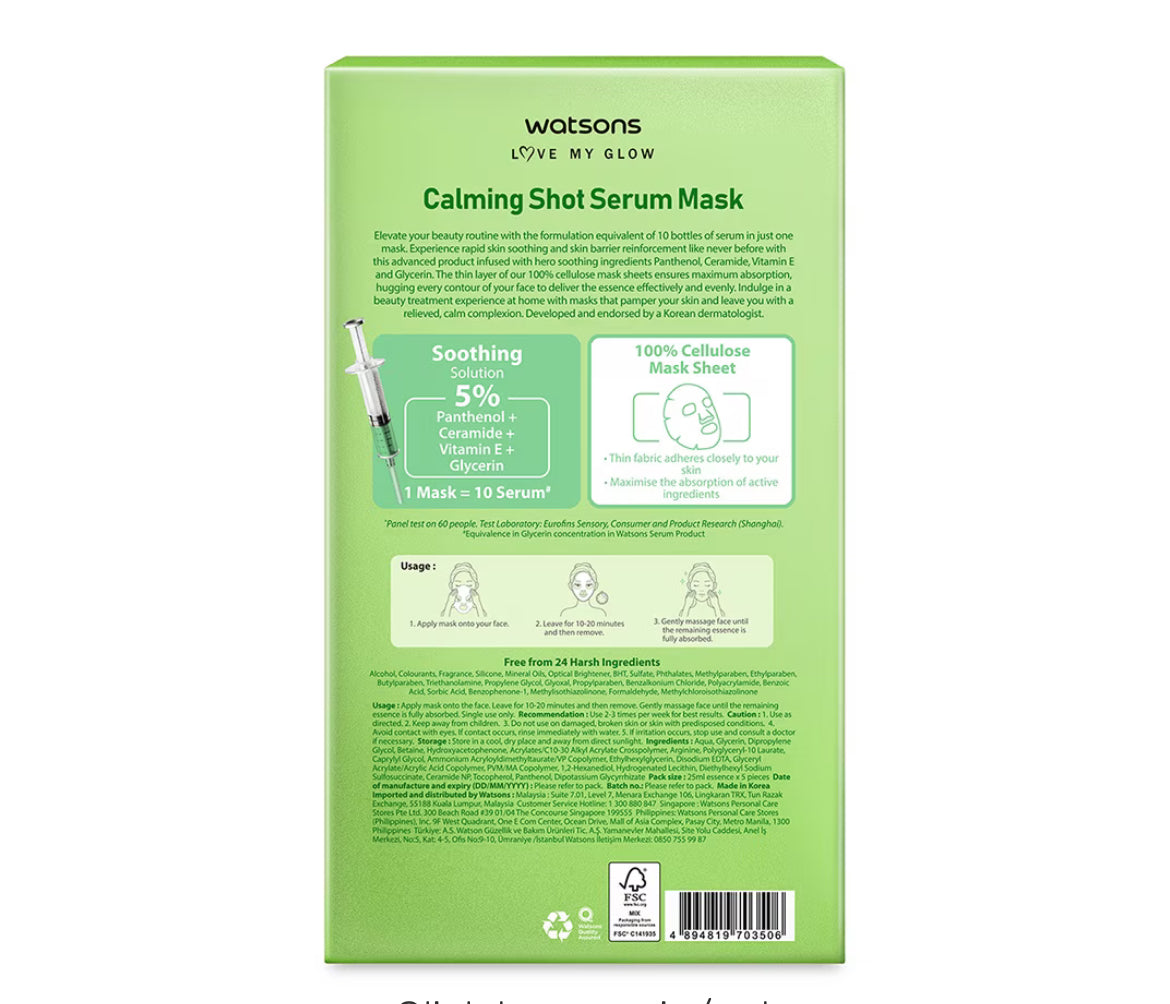 CALMING SHOT SERUM MASK 25ml