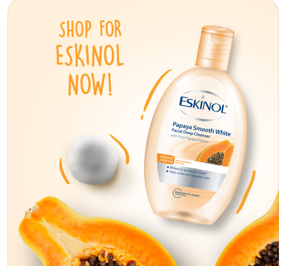 Eskinol Papaya Smooth Glow Facial Deep Cleanser 225ml