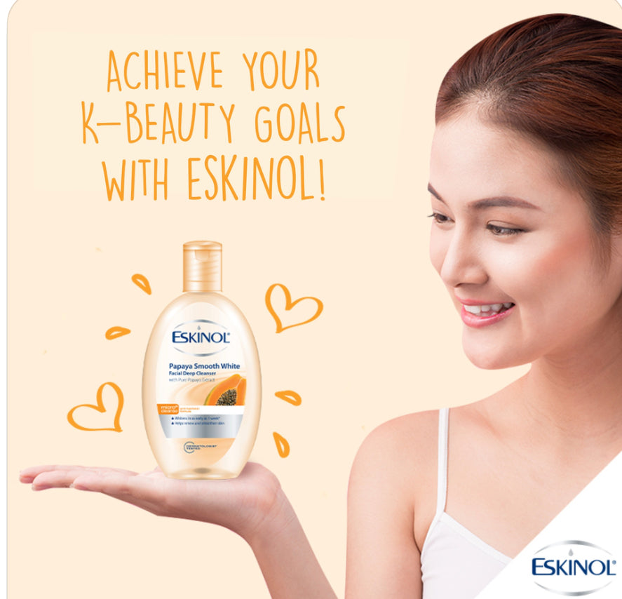Eskinol Papaya Smooth Glow Facial Deep Cleanser 225ml