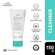 Luxe Organix Acne Derm+ Miracle Solutions Gel Cleanser 150g