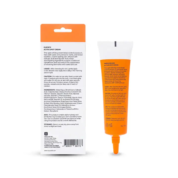 QUICKFX Pimple Eraser Active Spot Cream 30g