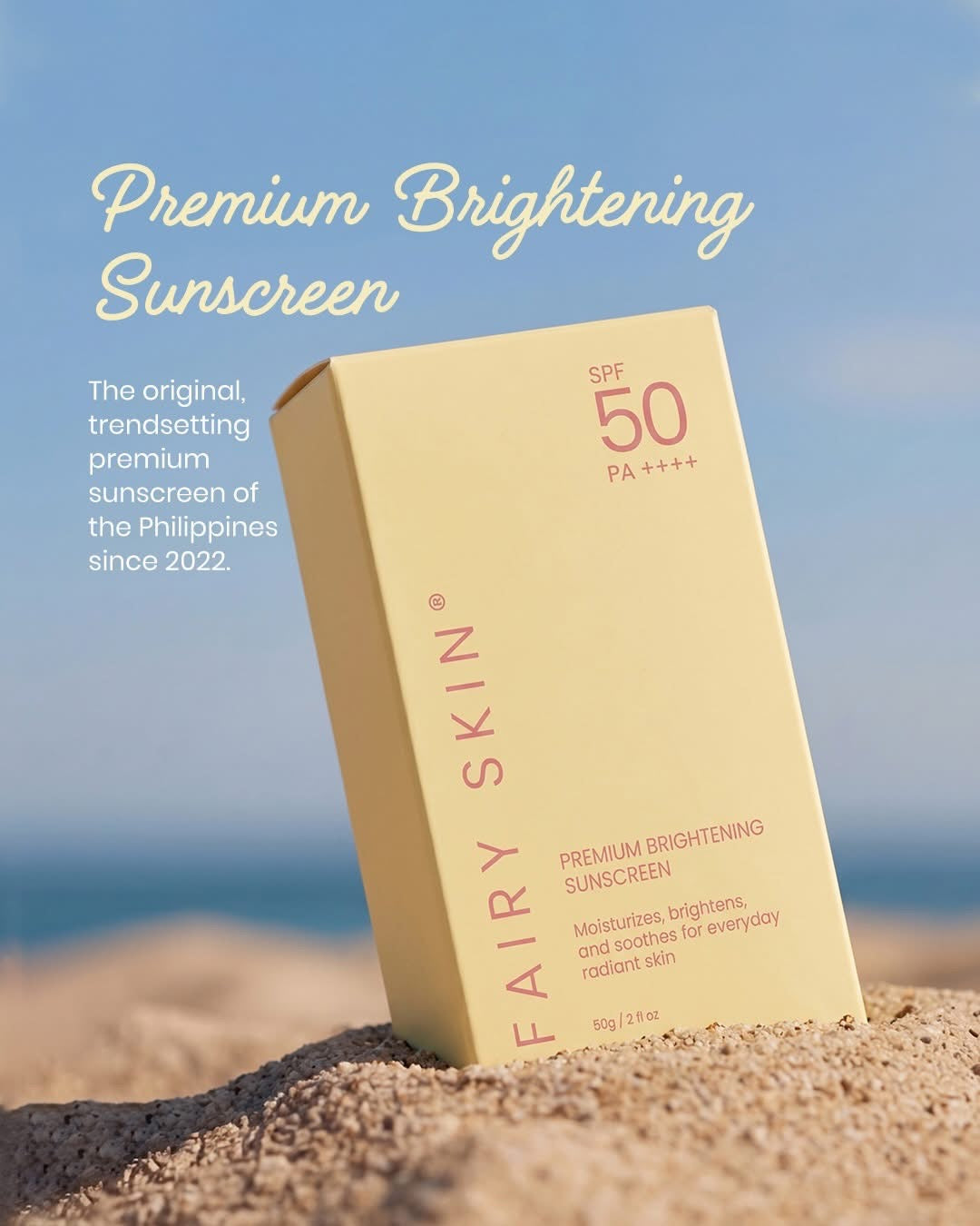 Fairy Skin Premium Brightening SUNSCREEN SPF 50 PA+++ 50g