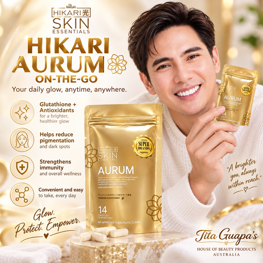 HIKARI Skin Essentials AURUM Premium Glutathione – 14 Caps