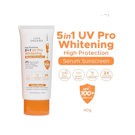 Luxe Organix 5in1 UV Pro Whitening Serum Sunscreen SPF 100 PA+++ 40ml
