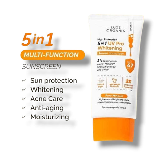 Luxe Organix 5in1 UV Pro Whitening Serum Sunscreen SPF 100 PA+++ 40ml