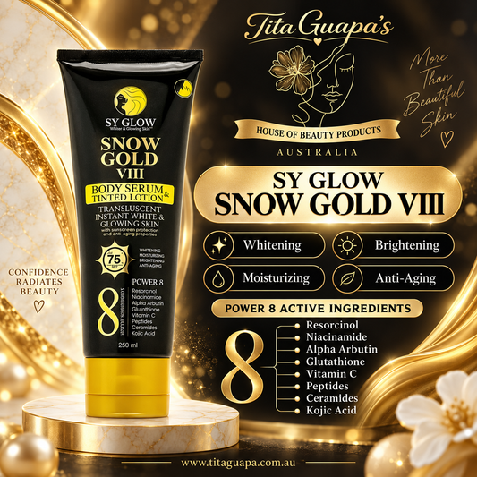 SY GLOW Snow Gold VIII Body Serum & Tinted Lotion 250ml