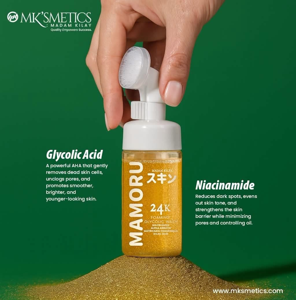 Mamoru 24K Foaming Glycolic Wash