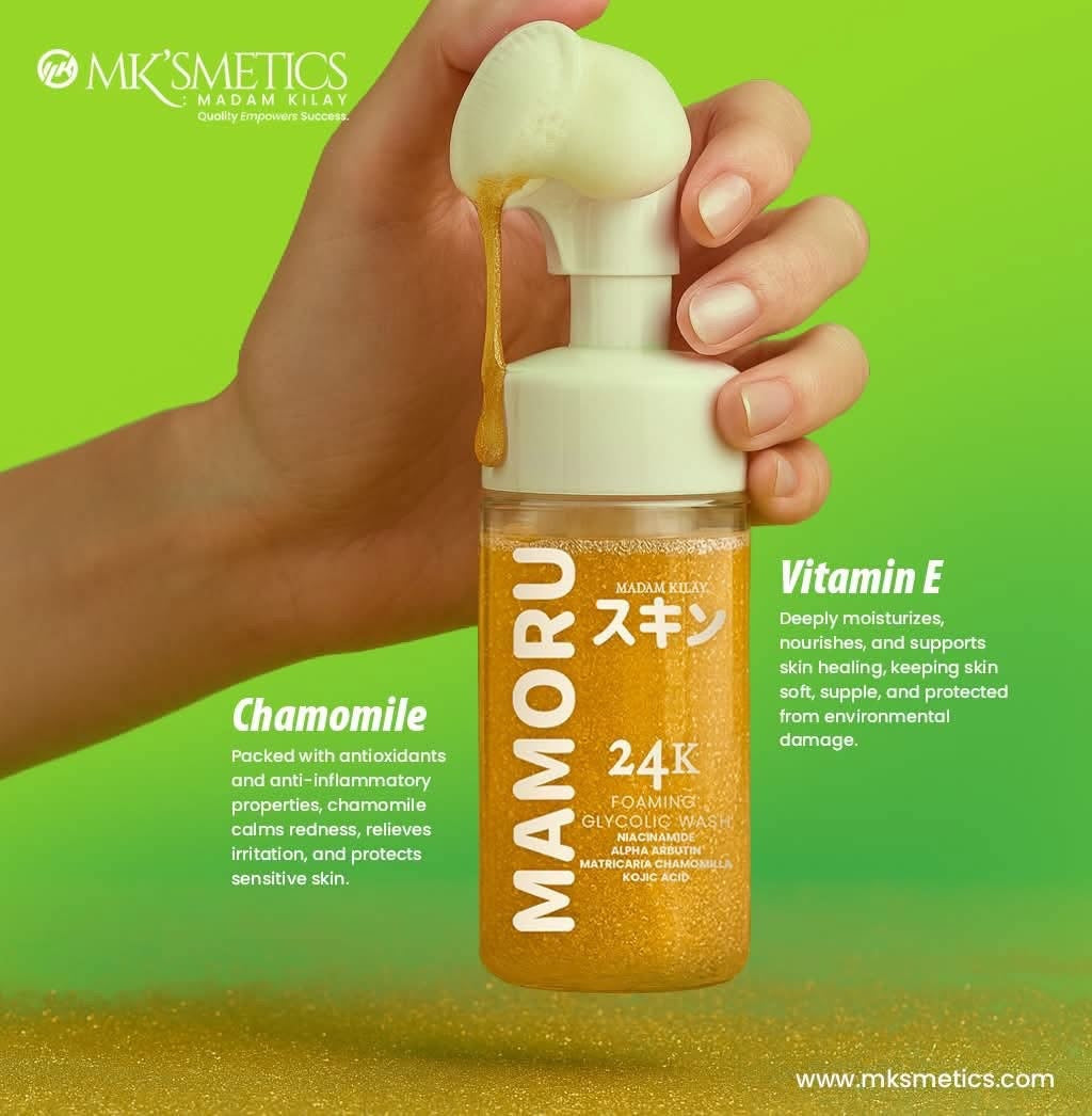 Mamoru 24K Foaming Glycolic Wash