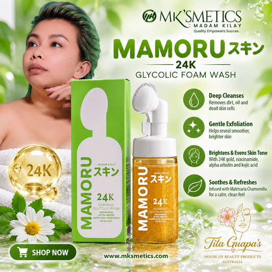 Mamoru 24K Foaming Glycolic Wash