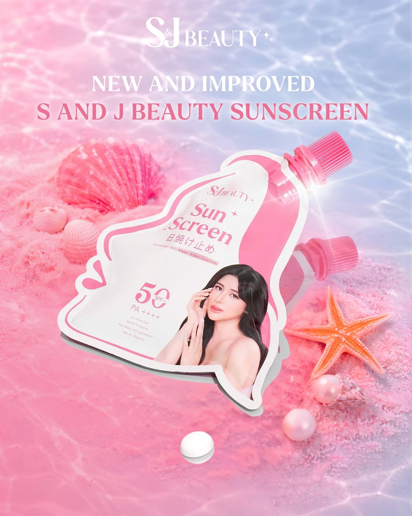 S&J Beauty Sun Screen SPF50+ PA++++ (30g)