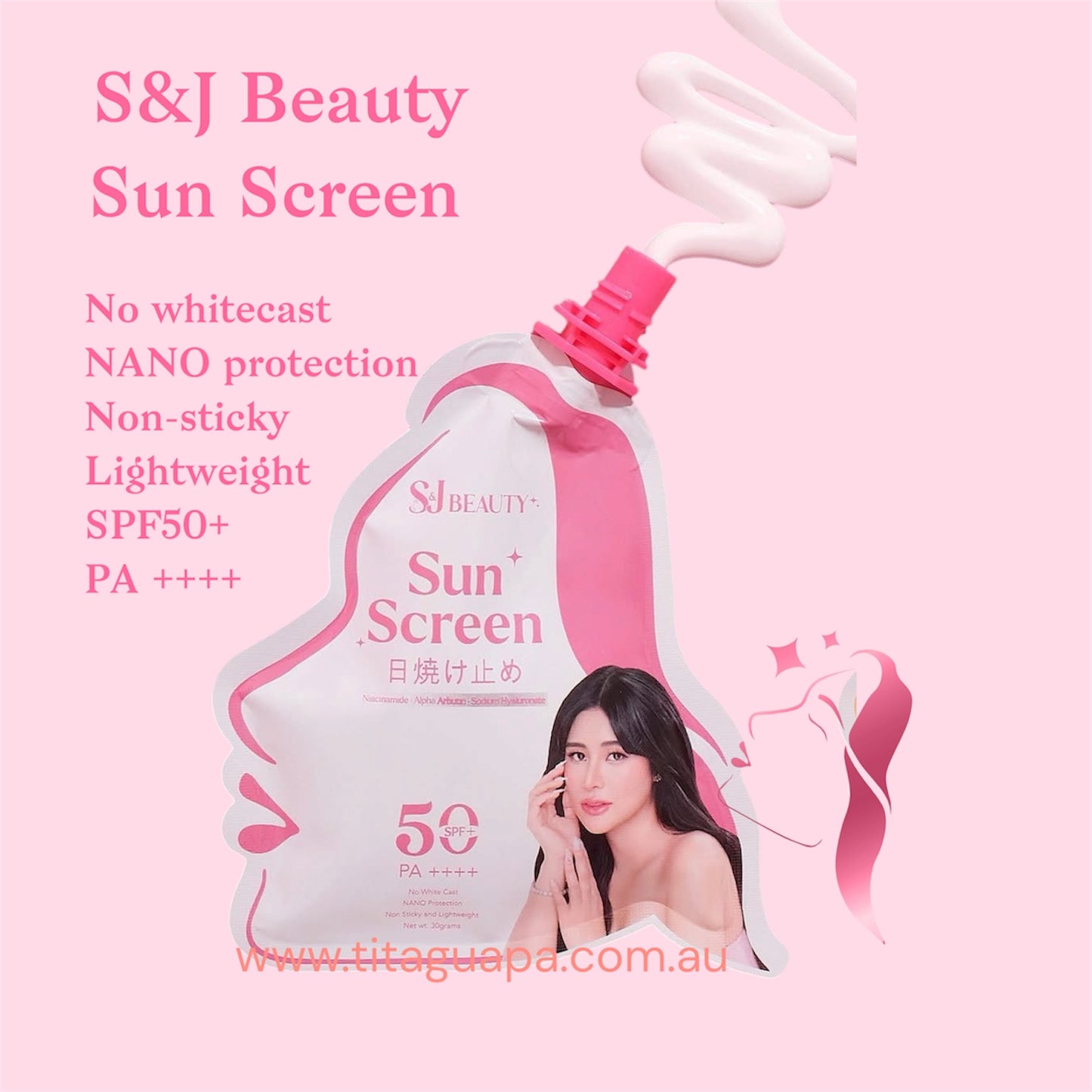 S&J Beauty Sun Screen SPF50+ PA++++ (30g)