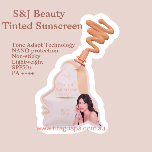 S&J Beauty Tinted Sunscreen SPF50 PA++++ (30g)