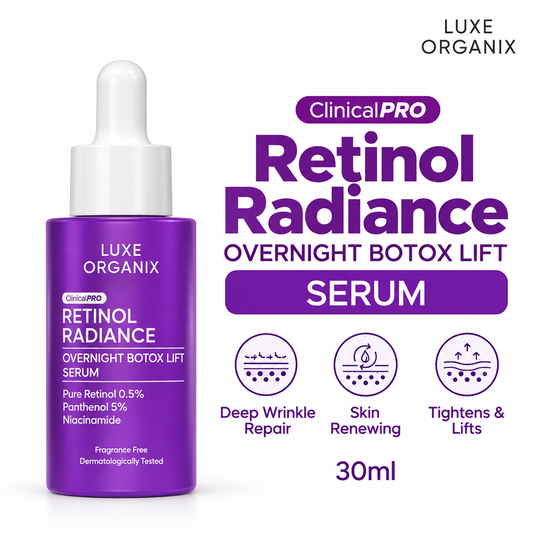 Luxe Organix ClinicalPRO Retinol Radiance Overnight Botox Lift Serum 30ml