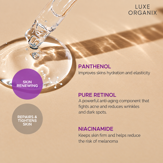 Luxe Organix ClinicalPRO Retinol Radiance Overnight Botox Lift Serum 30ml