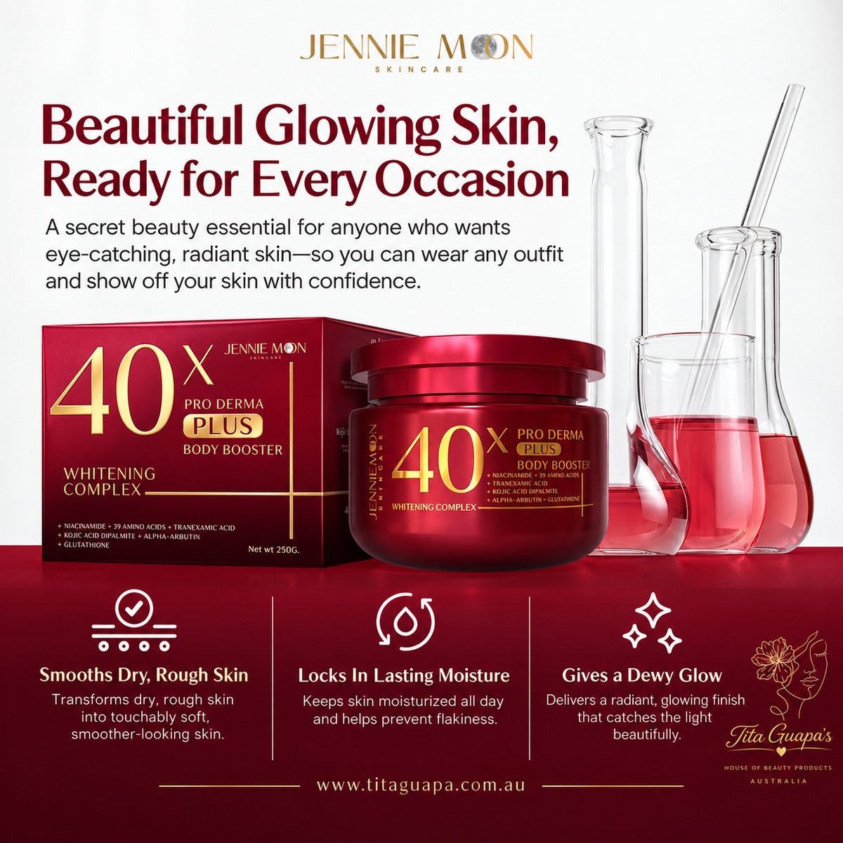 Jennie Moon 40x Pro Derma Plus Body Booster 250g - NEW PACKAGING