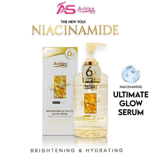 Ashley Shine Niacinamide Pure Serum 2 in 1 Face and Body Whitening and Hydrating  520ml