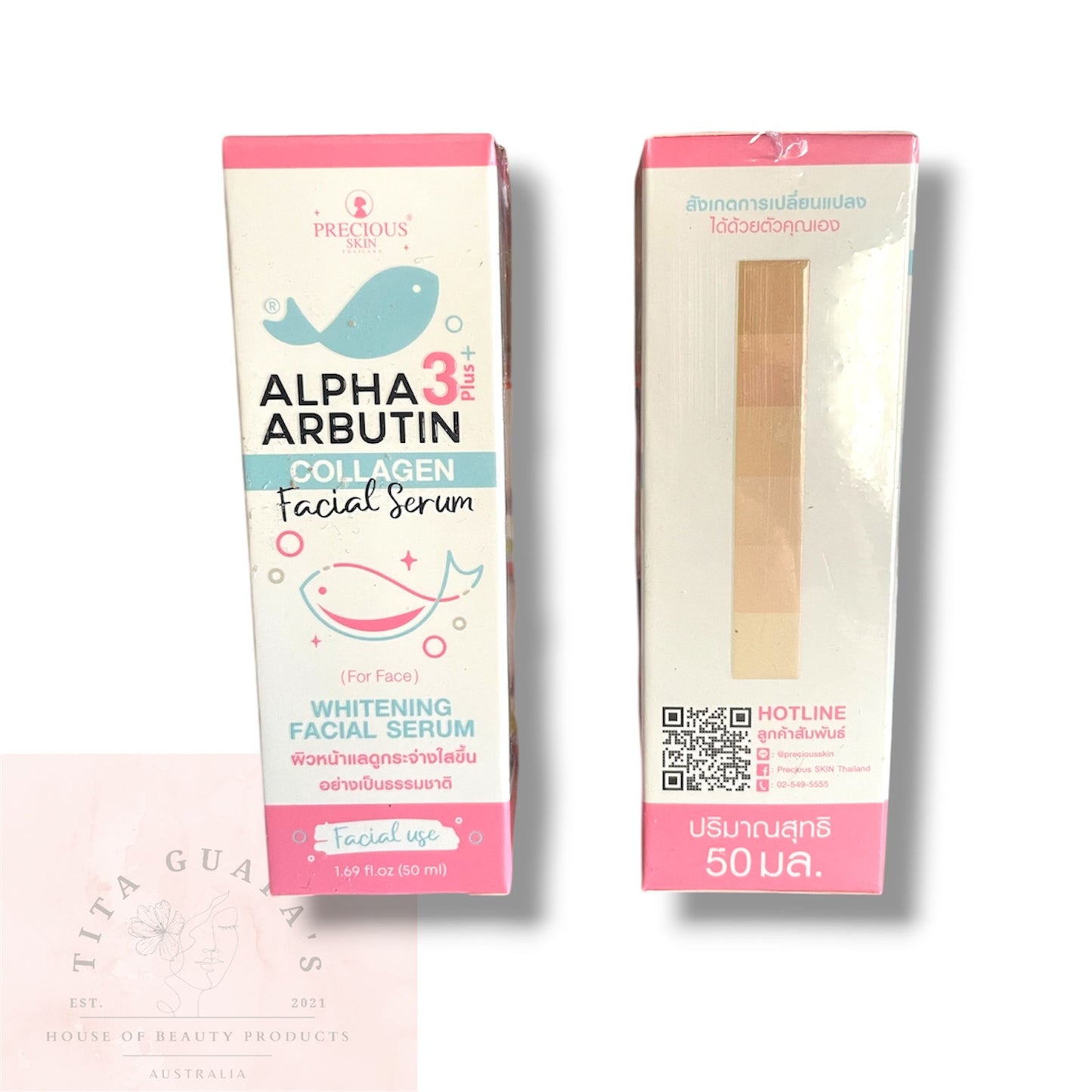 Alpha Arbutin 3 Plus Collagen Whitening Facial Serum 50ml by Precious Skin