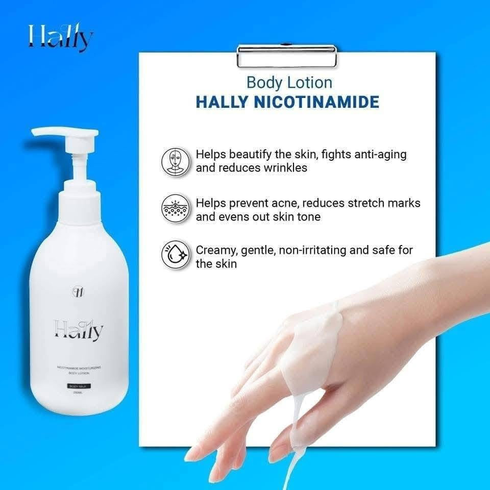 Hally Niacinamide Moisturizing Body Lotion 250ml