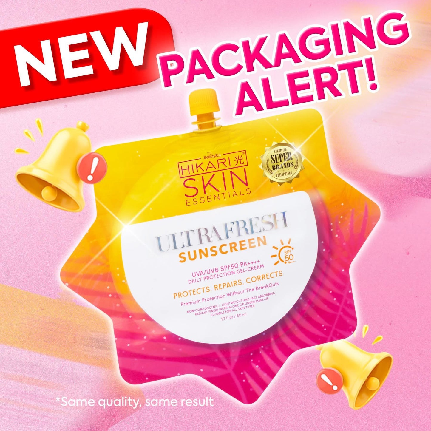 Hikari Ultrafresh Sunscreen UVA/UVB SPF50 PA++++  50ml