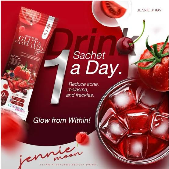 Jennie Moon Gluta Glow Lyco Blink
10g x 30 sachets