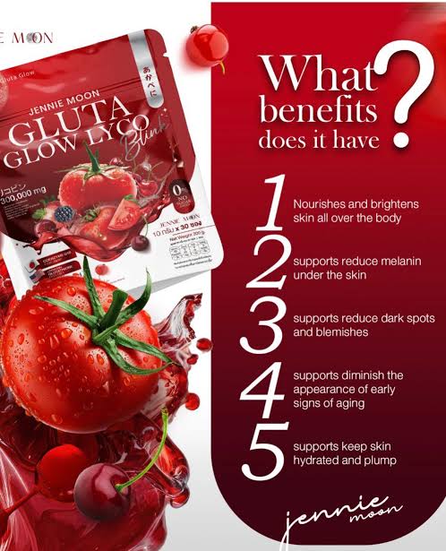 Jennie Moon Gluta Glow Lyco Blink
10g x 30 sachets