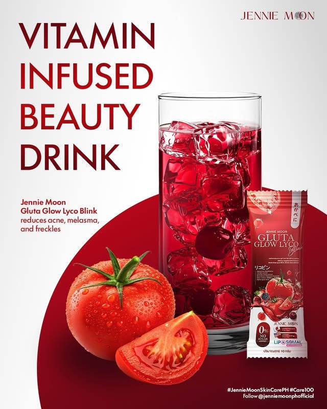 Jennie Moon Gluta Glow Lyco Blink
10g x 30 sachets