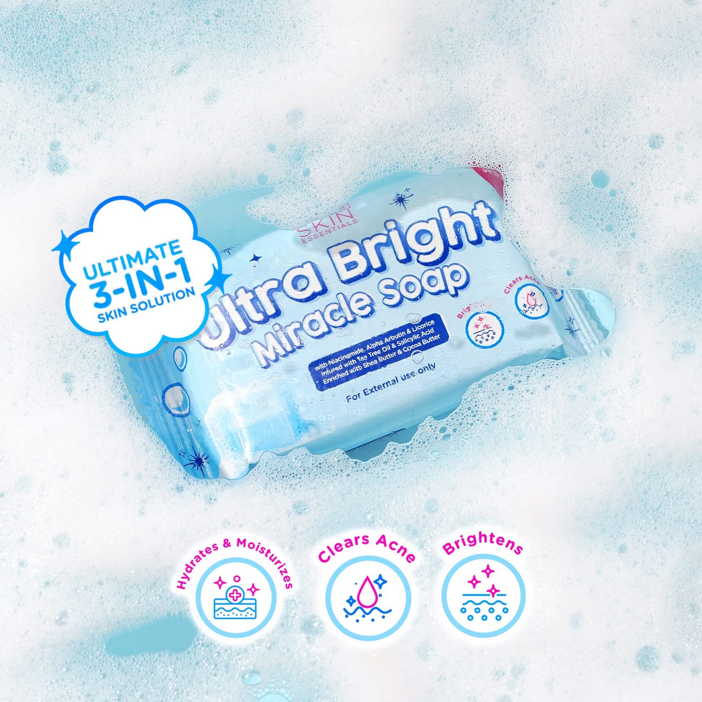 Hikari Ultra Bright Miracle Soap
5 Bars x 75g each