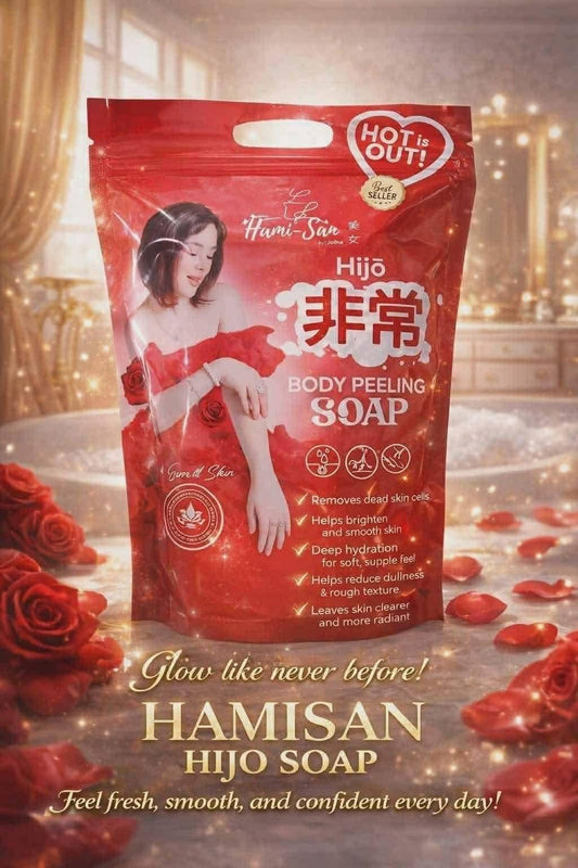 Hami-San Hijo Body Peeling Soap 5 pcs (50g each)