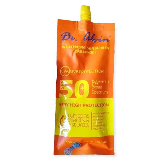Dr. Alvin Whitening Sunscreen Gel-Cream Spf 50 PA++++ 50ml