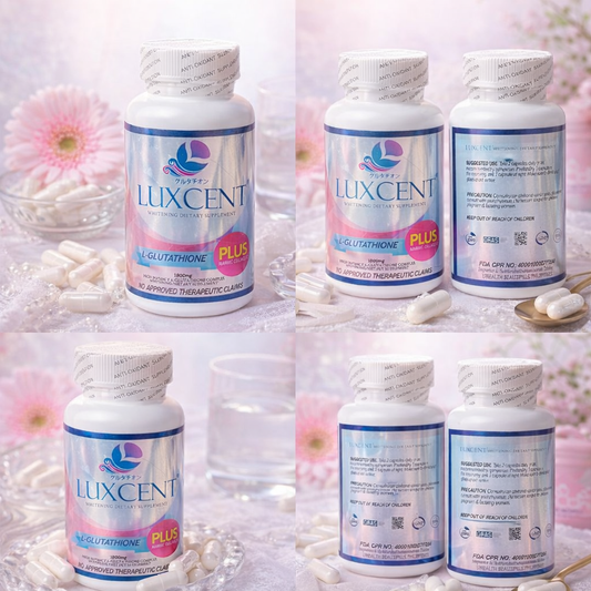 Luxcent L-Glutathione Plus Marine Collagen 1800mg Whitening Dietary Supplement 60 caps