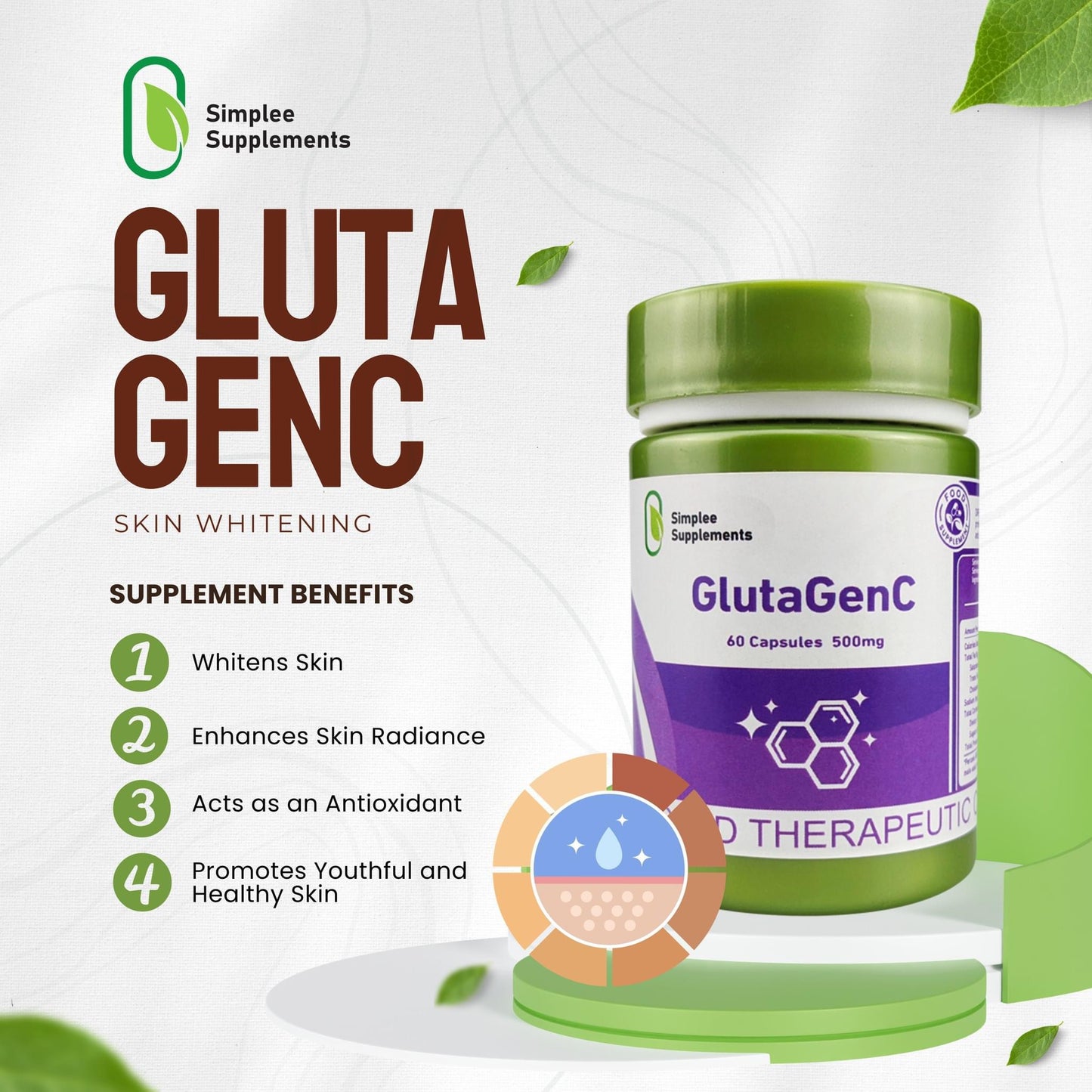 GlutaGenC by Simplee Supplements
