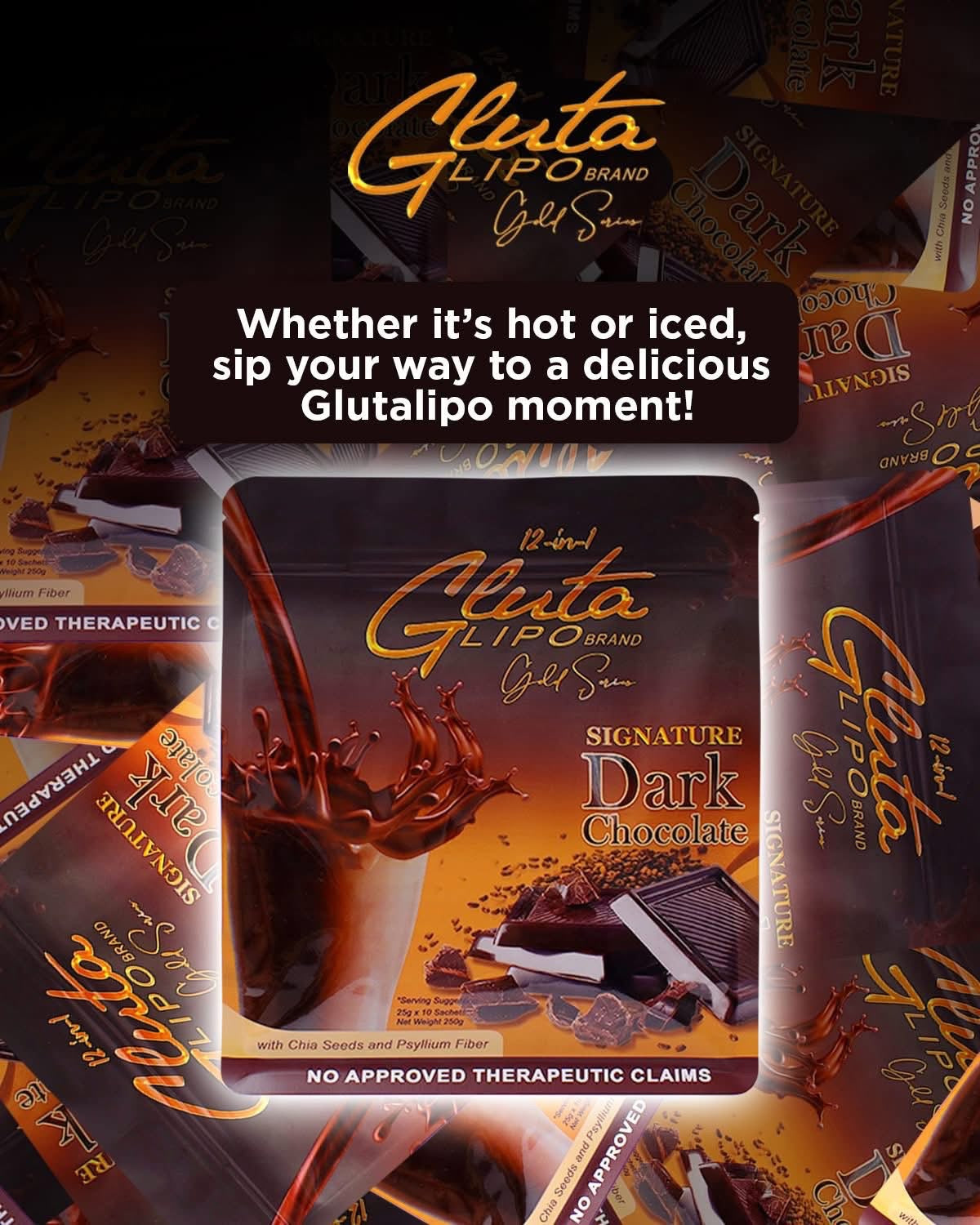 GlutaLipo Gold Series: Dark Chocolate