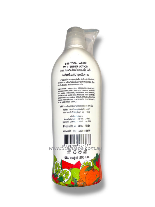 888 Total White Whitening Lotion SPF123.99 PA++ 500ml