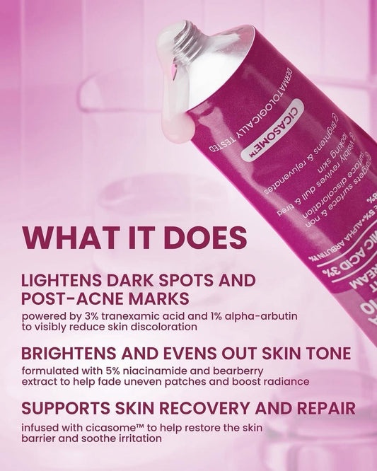 LUXE ORGANIX DermaPRO TXA Melasma Clear Exo-10 Exosome Bright Treatment Cream 30g