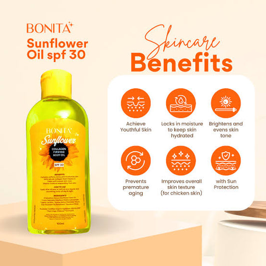 Bonita Sunflower Collagen Firming Body Oil SPF 30 100ml