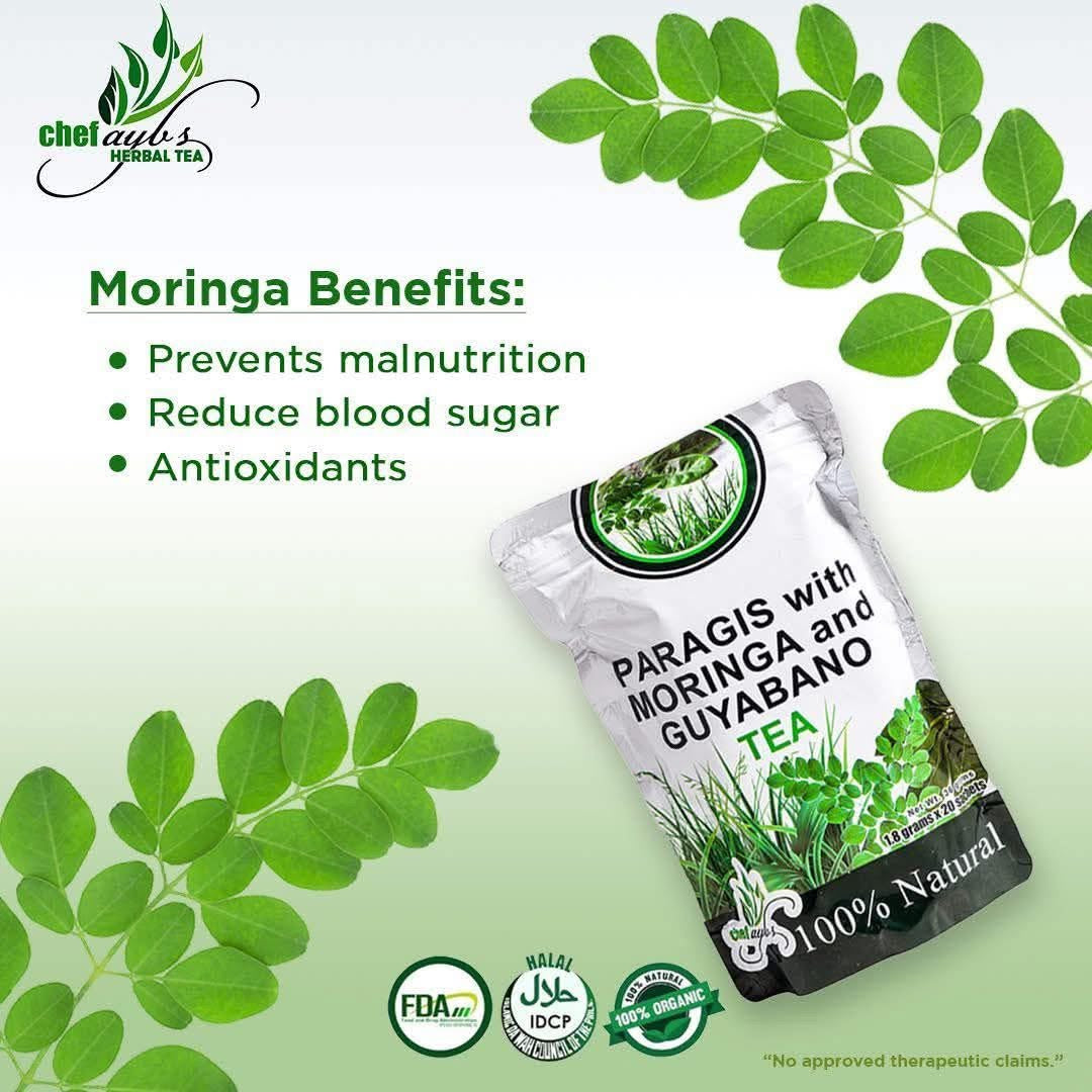 Paragis with Moringa and Guyabano Tea 20sachetsX1.8g