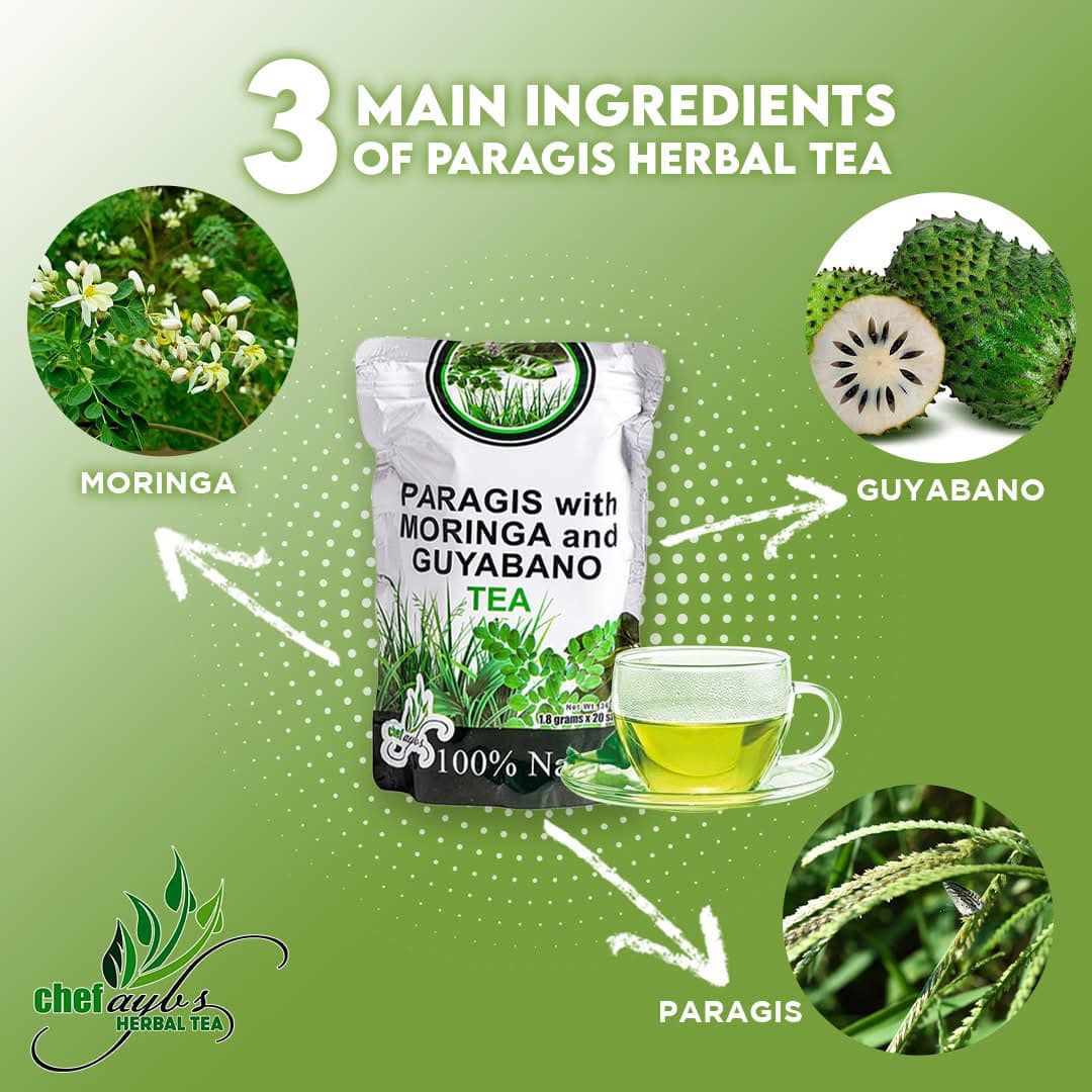Paragis with Moringa and Guyabano Tea 20sachetsX1.8g