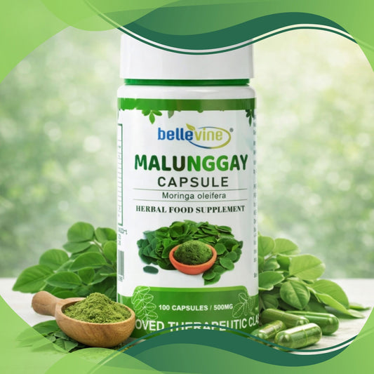 Bellevine Malunggay Herbal Food Supplement – 100 Capsules