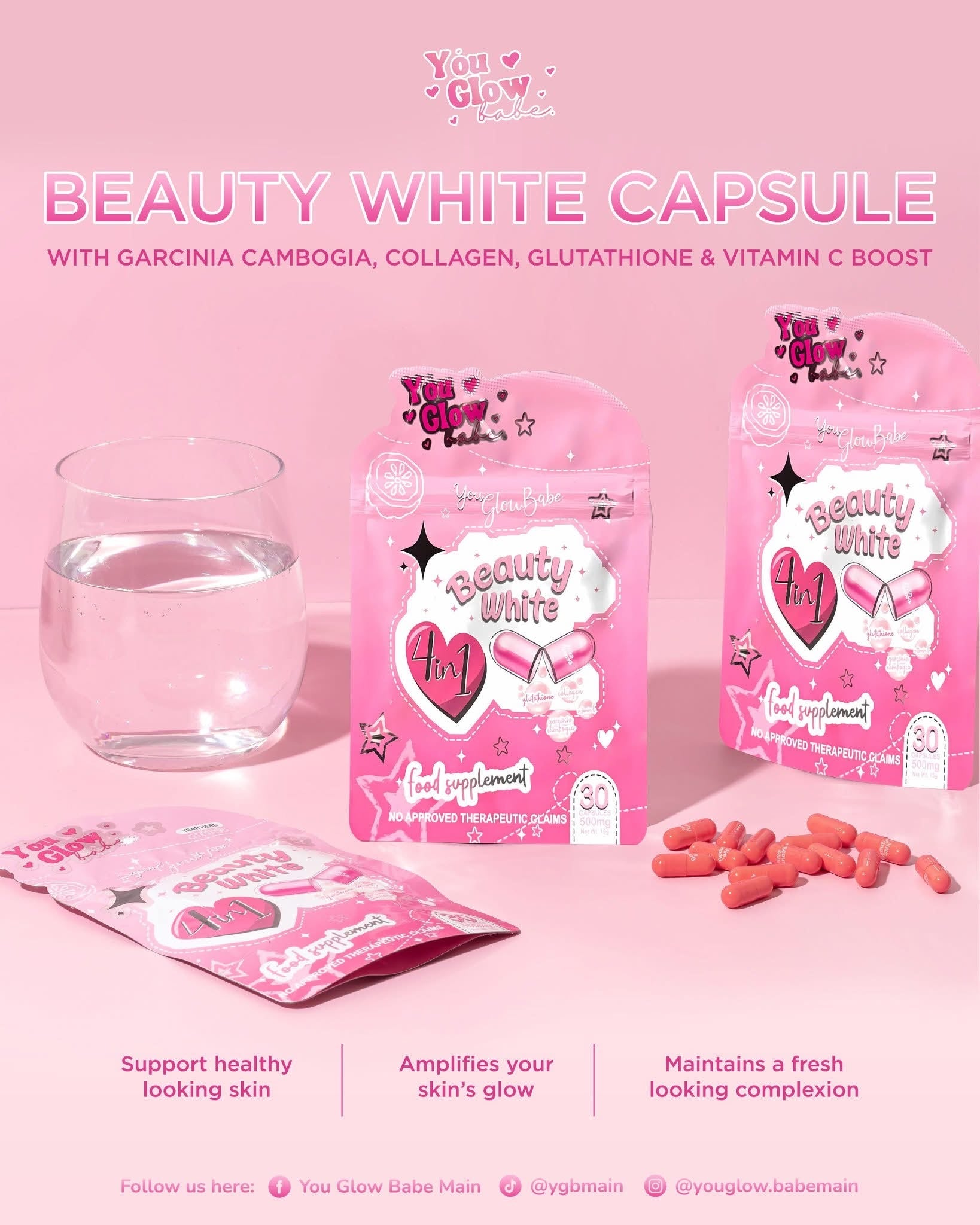beauty white glutathione Beauty White Capsules – Tita Guapa's House of Beauty Products