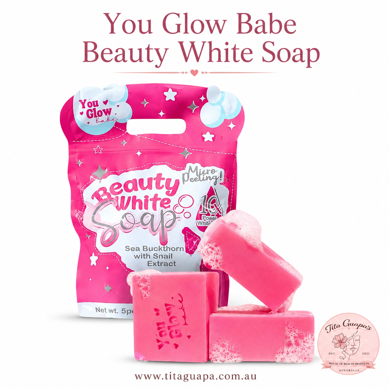 Beauty White Micropeeling Soap 5pcs x 70g by You Glow Babe