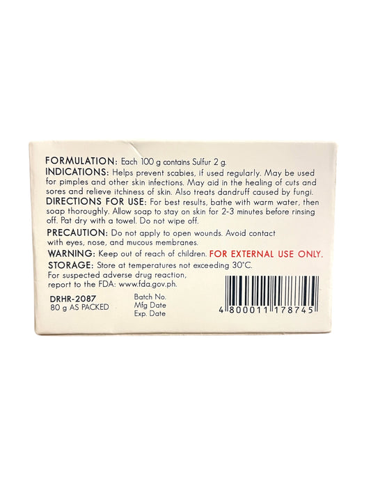 Dr. S. Wong’s Sulfur Soap with Moisturizer 80g