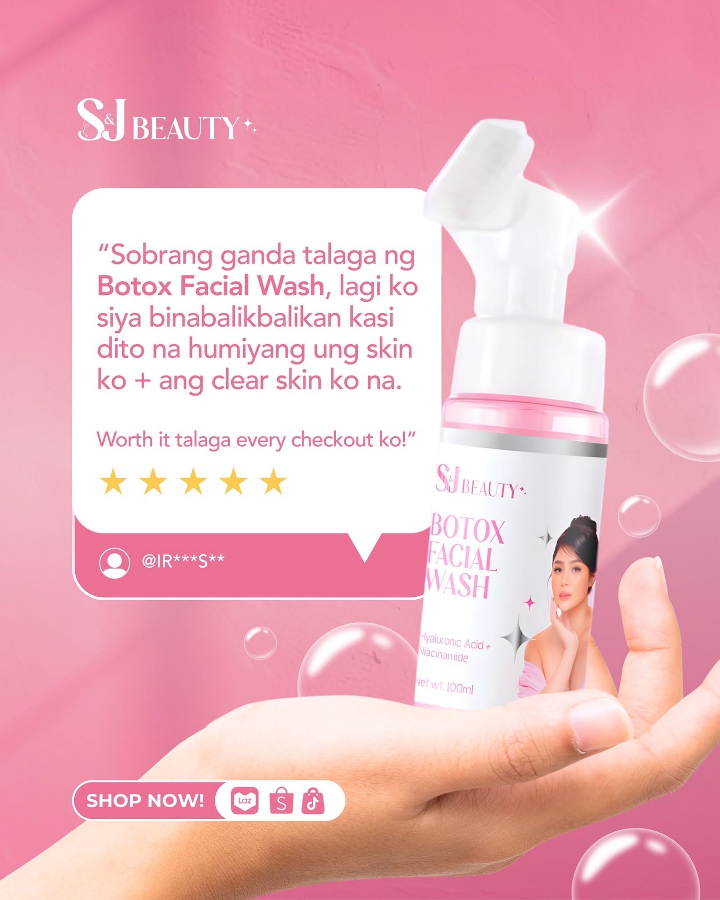 S&J Botox Facial Wash 100ml